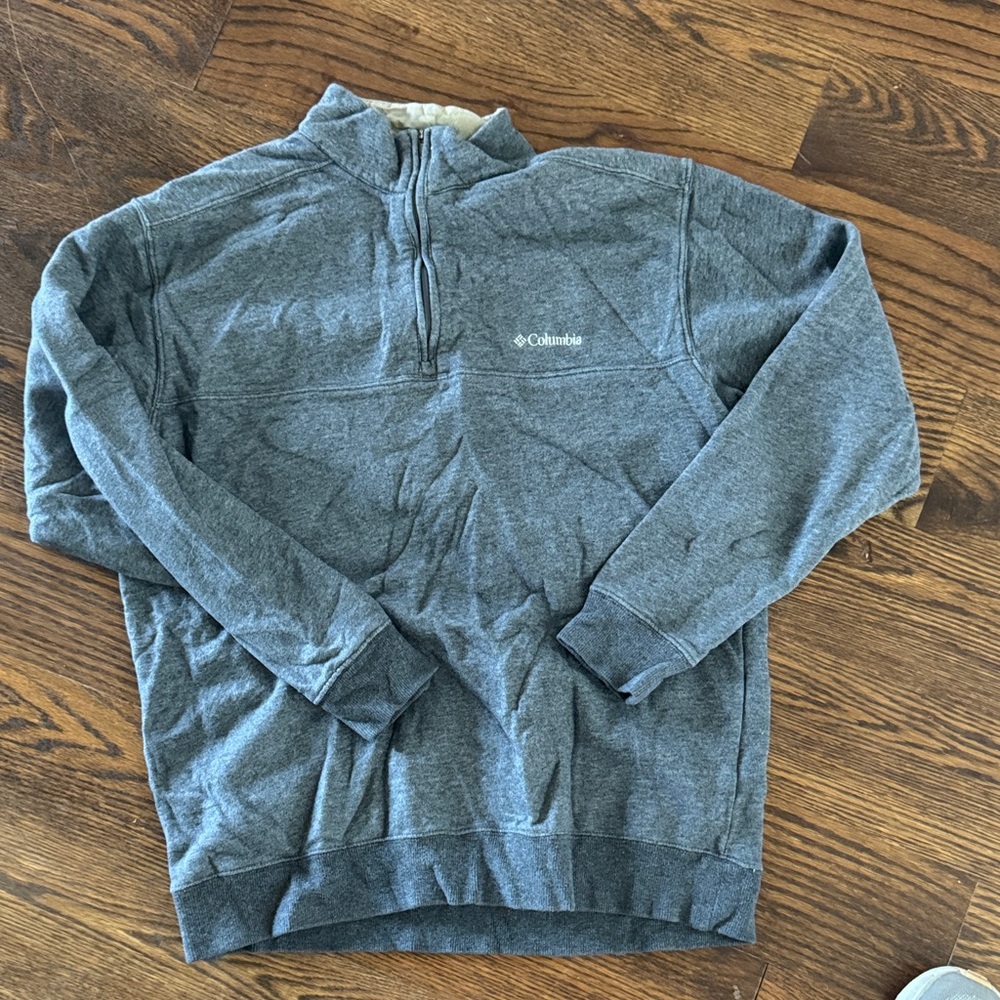 Columbia Men's Zip Up Gray Sweater